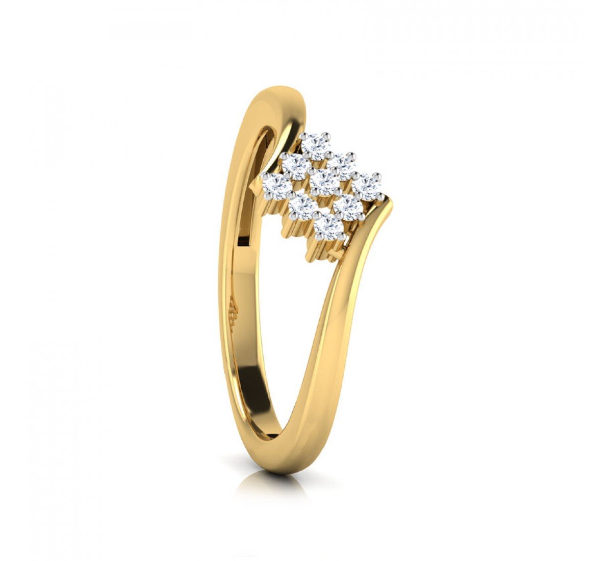 Zaria Swirl Diamond Ring