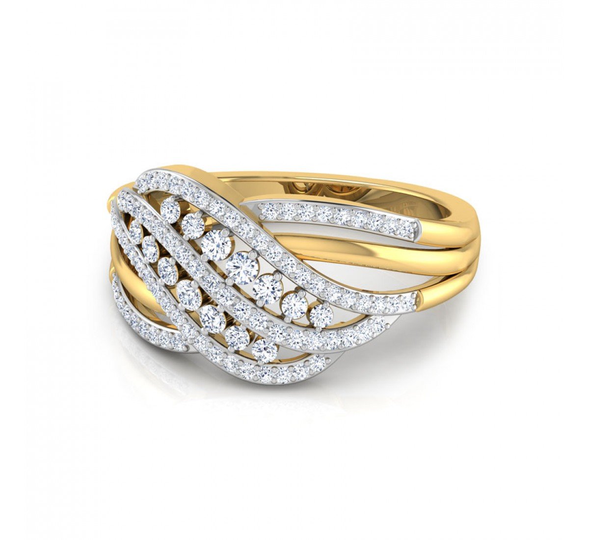 Classic Crossover Diamond Ring