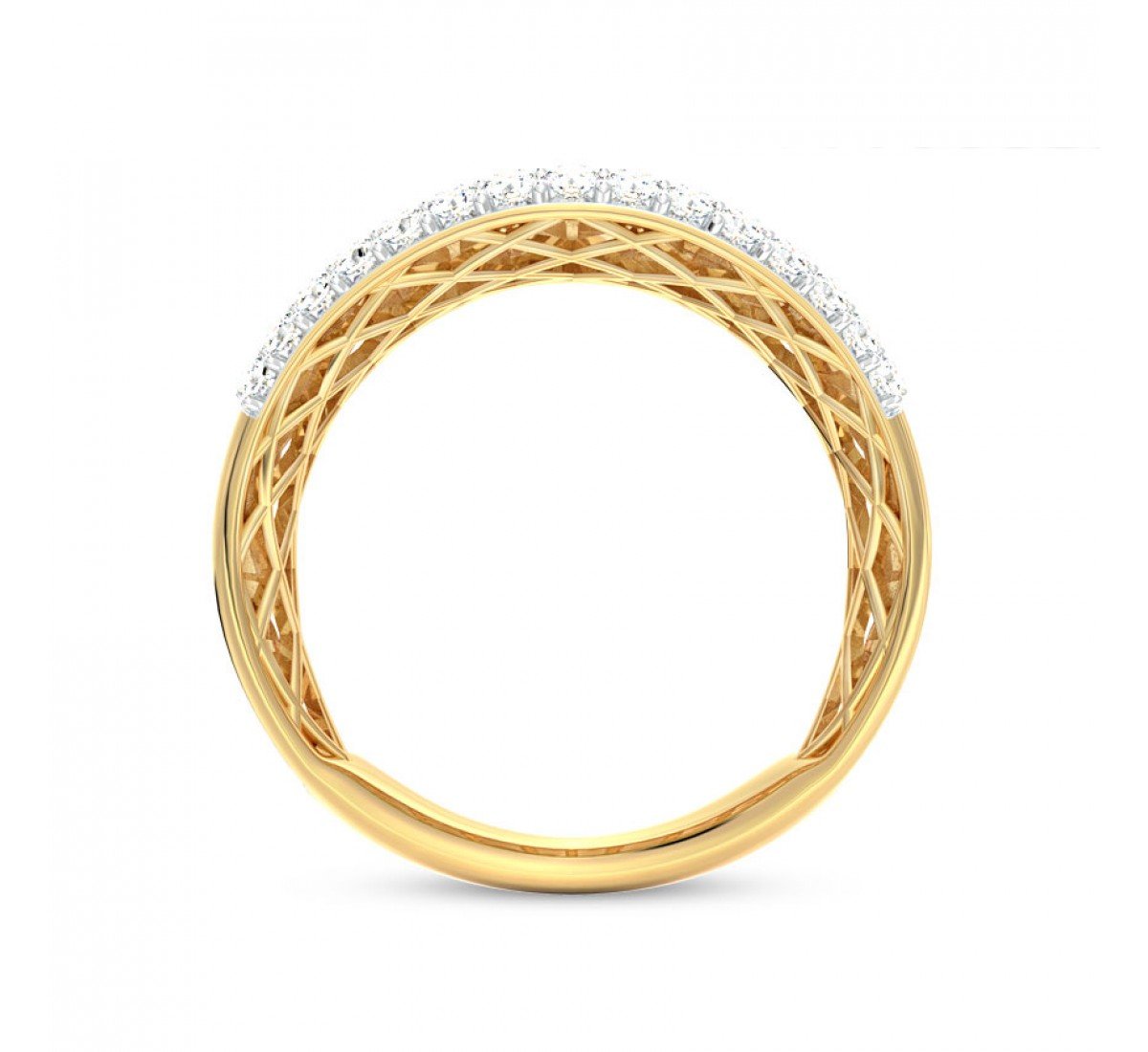 Amber Flock Diamond Ring