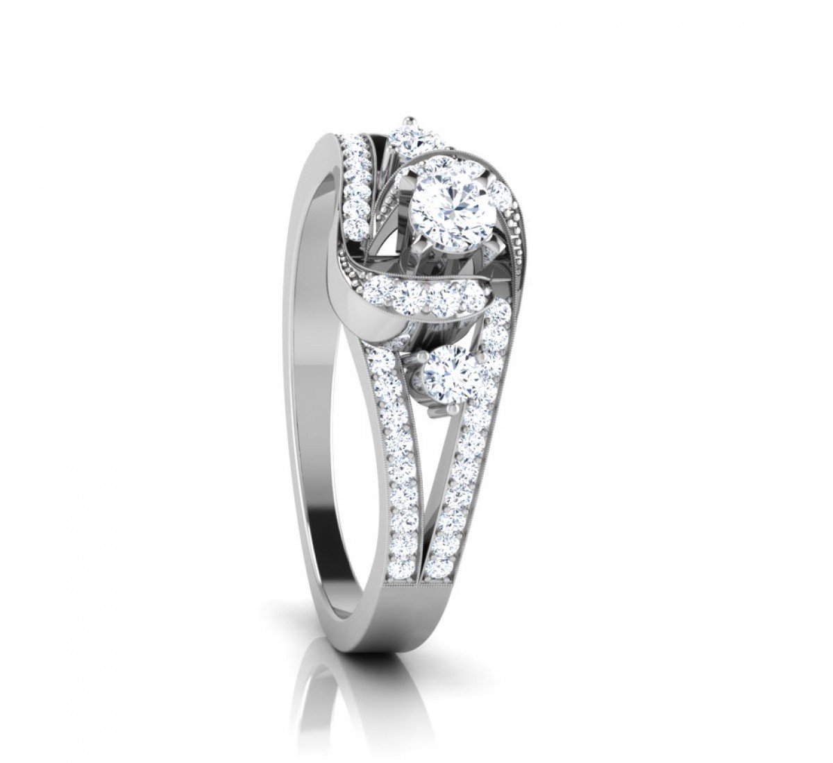 Shimmering Solitaire Diamond Ring