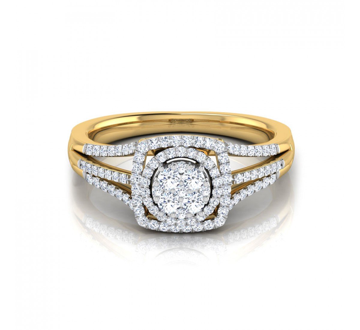 Soverign Double Halo Diamond Ring