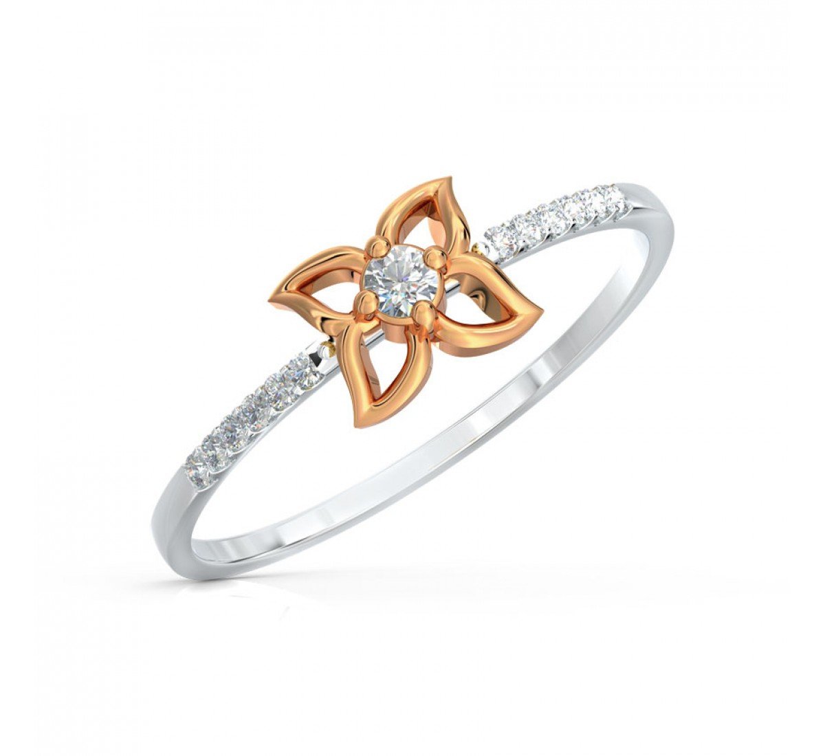 Scepter Wave Diamond Ring