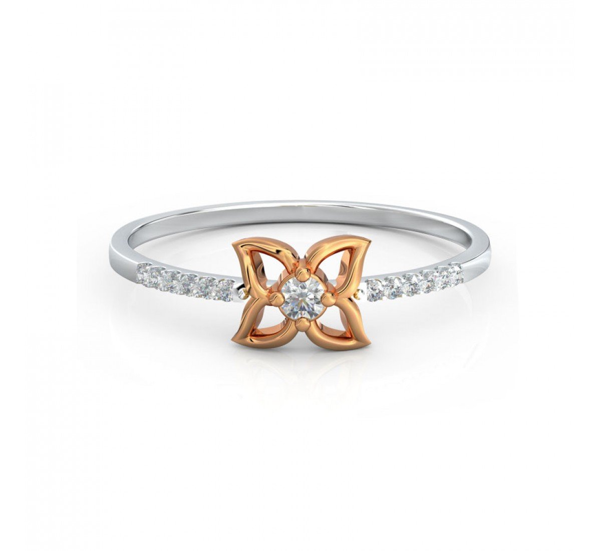 Scepter Wave Diamond Ring