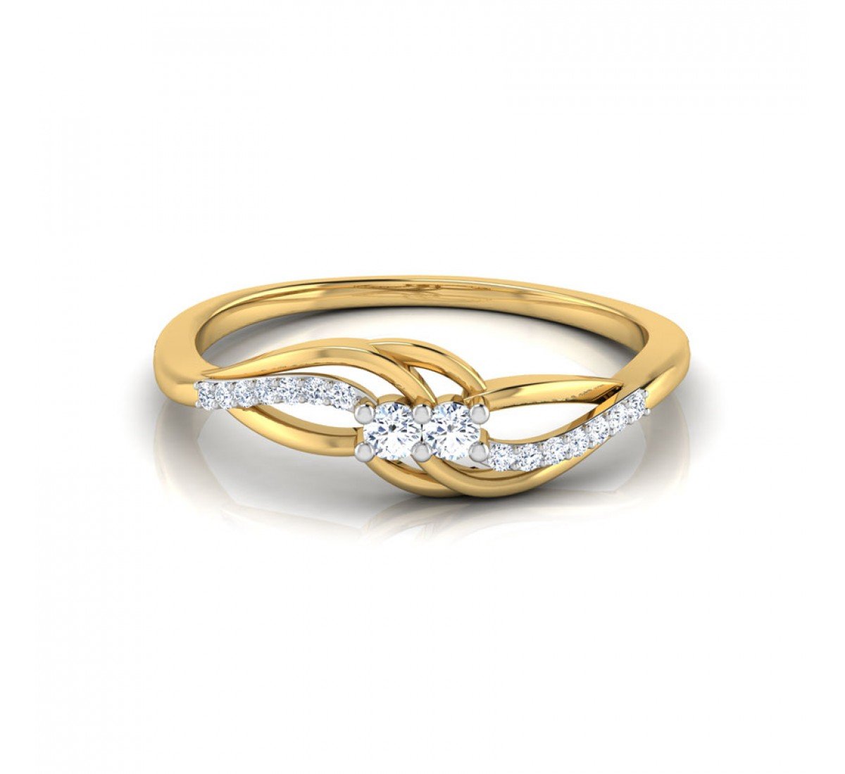 Twisted Elegance Diamond Ring