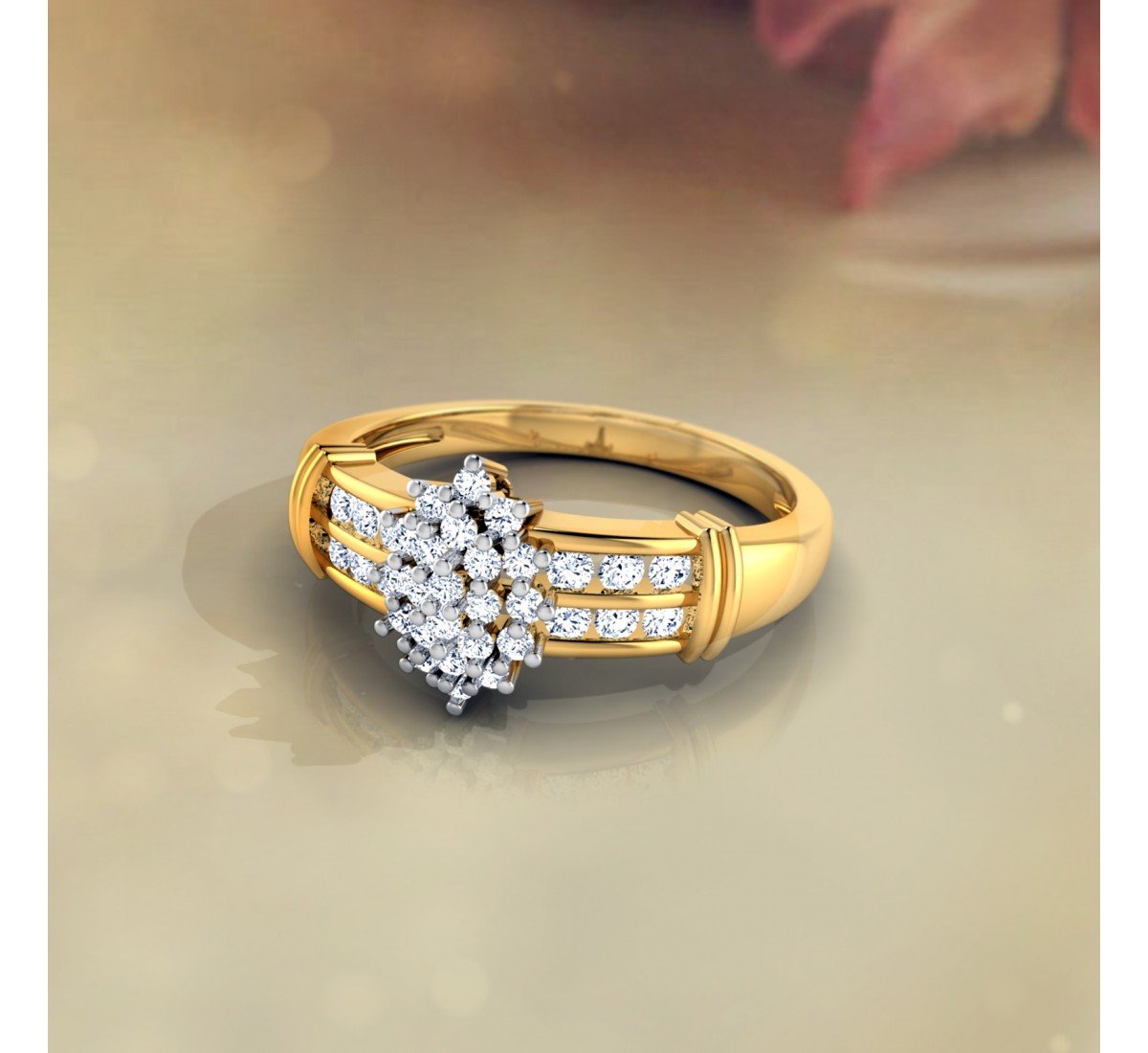 Ephemeral Gleaming Diamond Ring