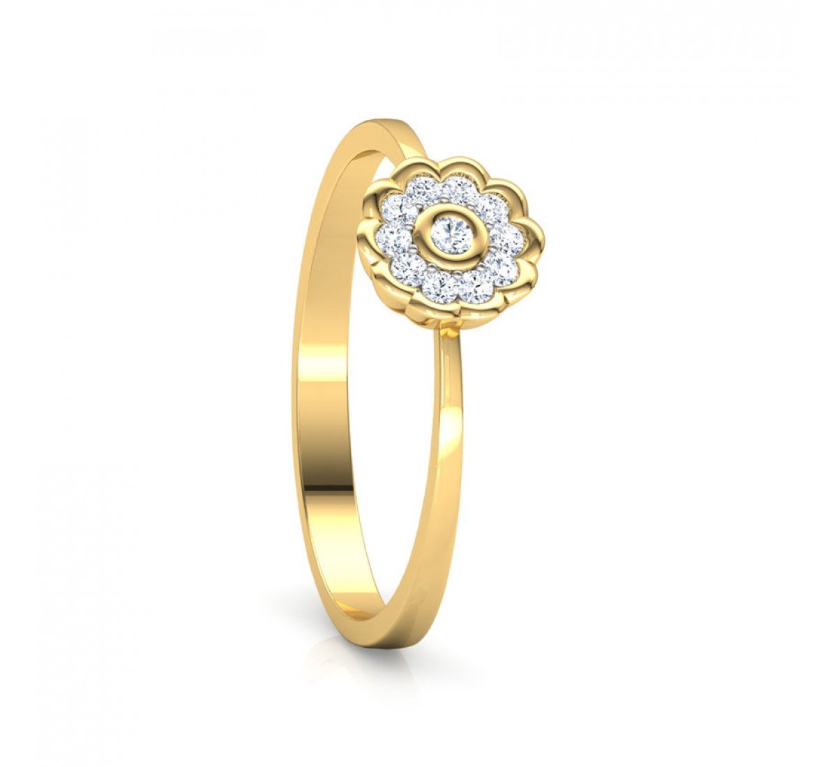 Crafted Pretty Diamond Ring