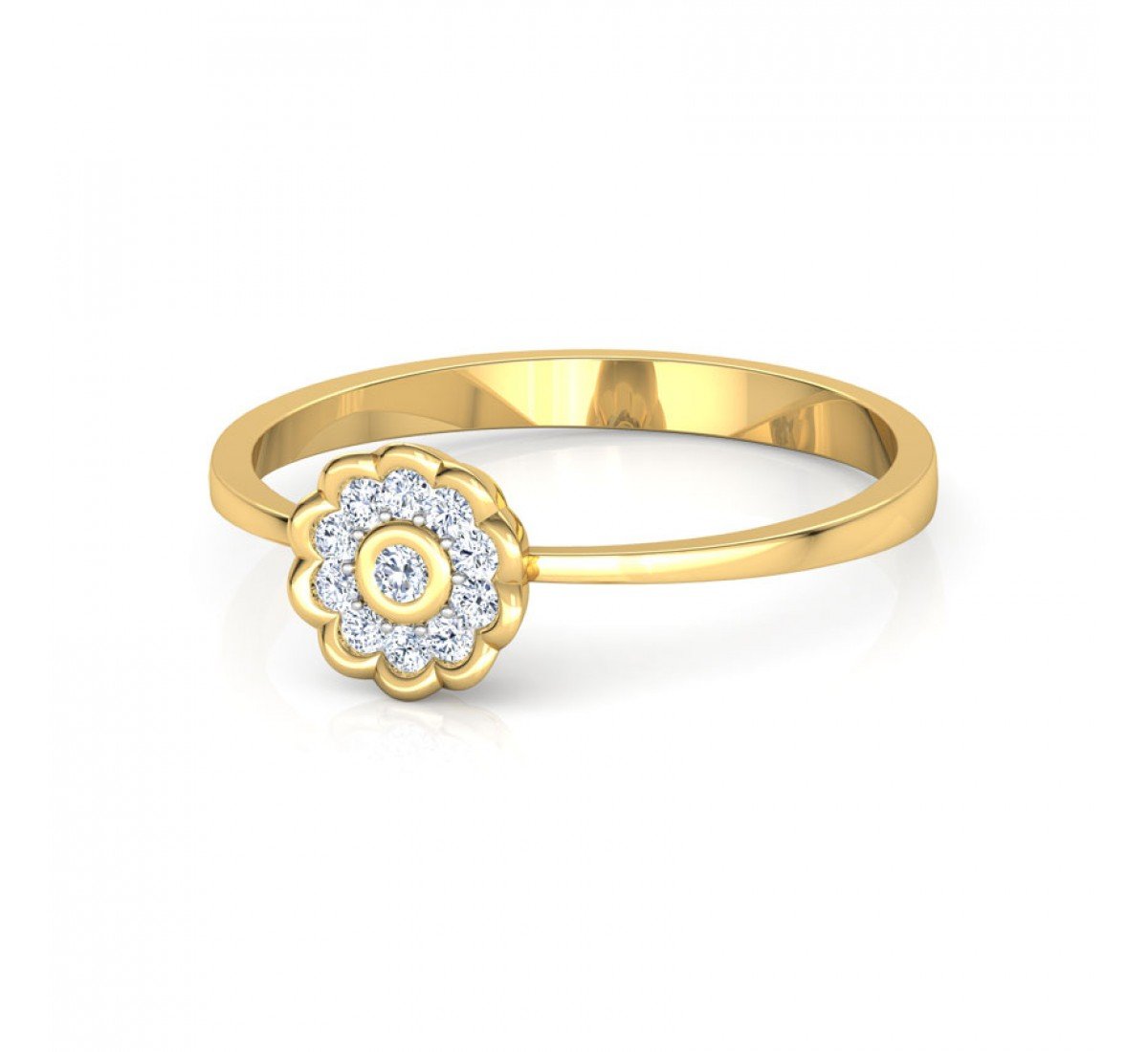 Crafted Pretty Diamond Ring