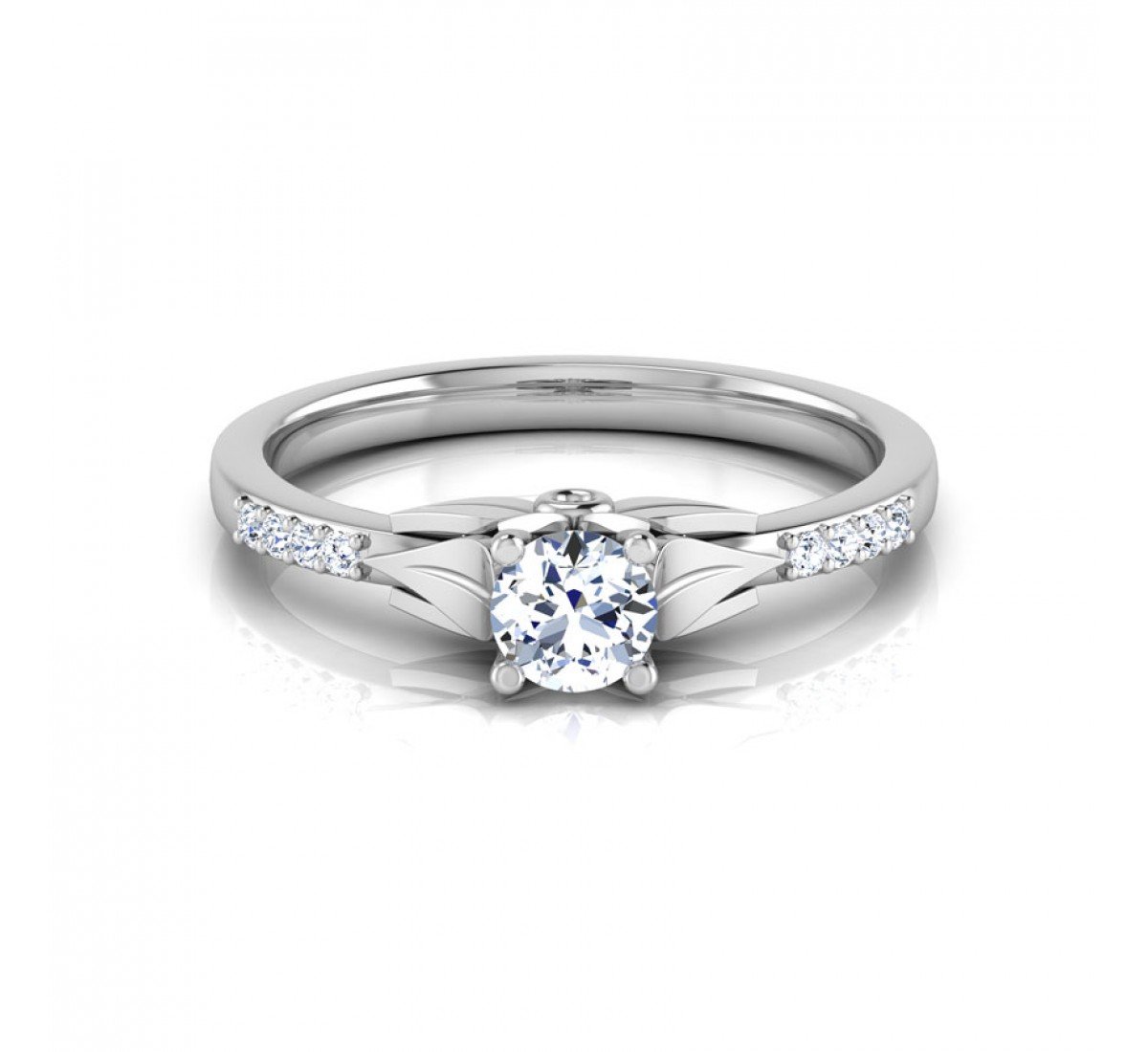 Vintage Charm Solitaire Diamond Ring