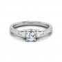 Vintage Charm Solitaire Diamond Ring