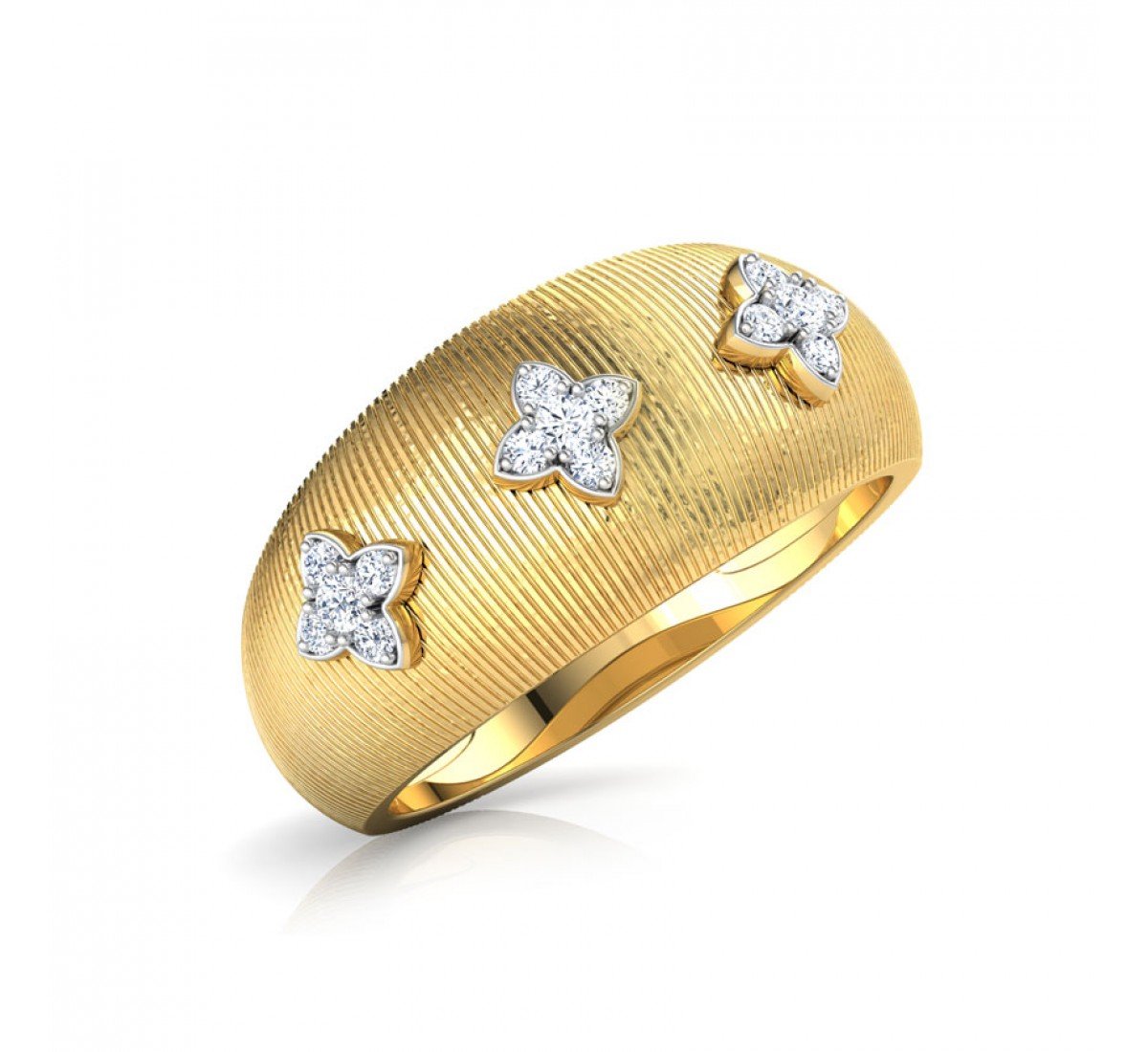Ephemeral Brocade Diamond Ring