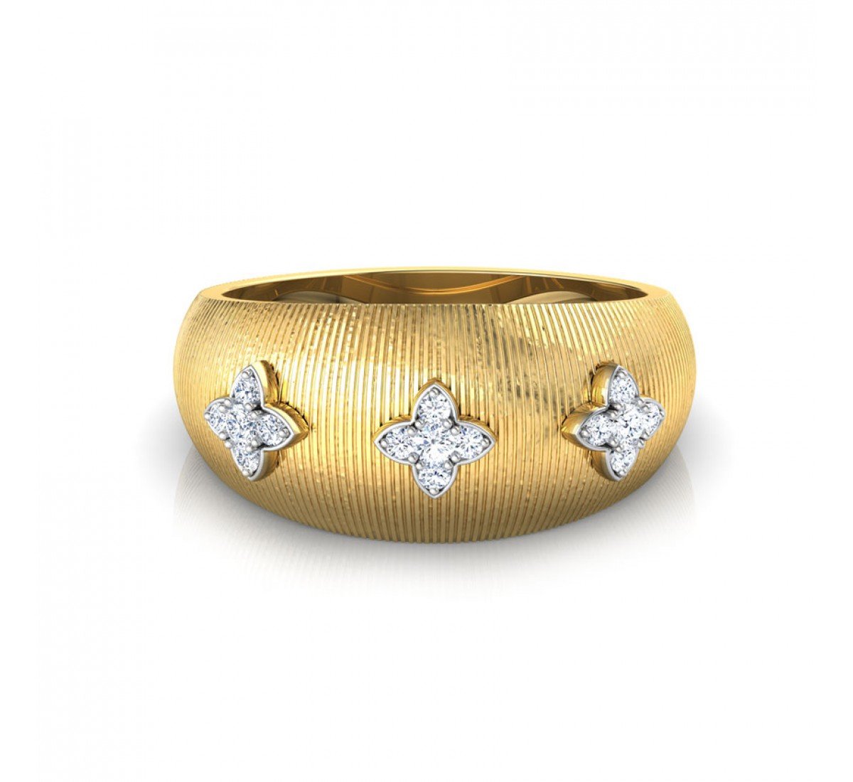 Ephemeral Brocade Diamond Ring