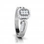 Triplet Glowing Adorn Diamond Ring