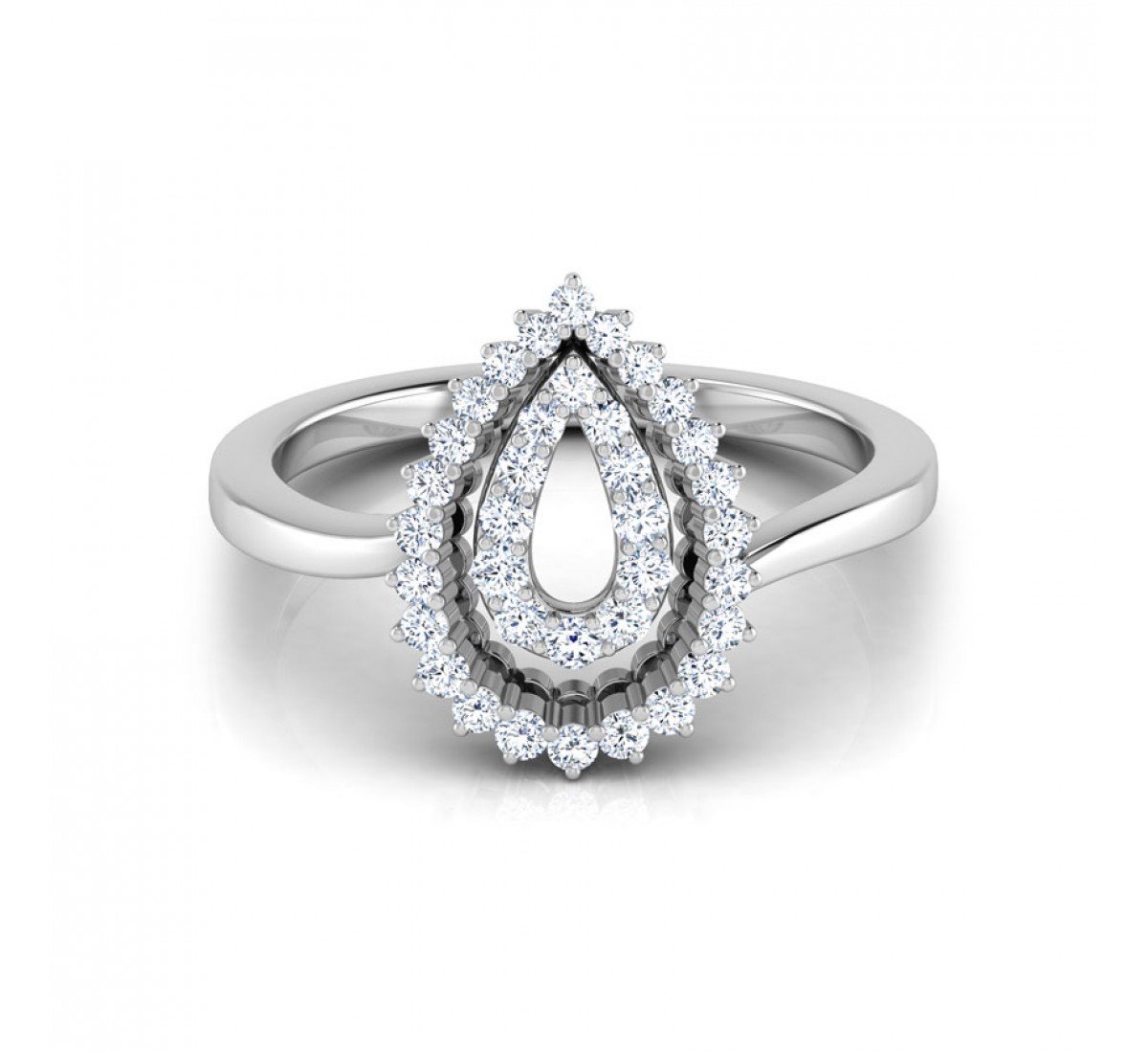 Ethereal Dual Pear Diamond Ring
