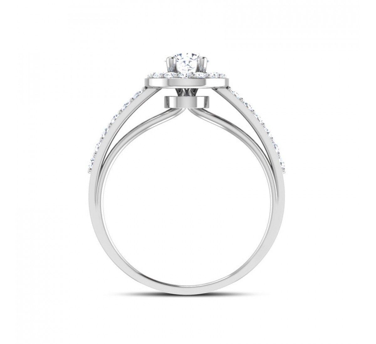 Luminous Round Solitaire Diamond Ring