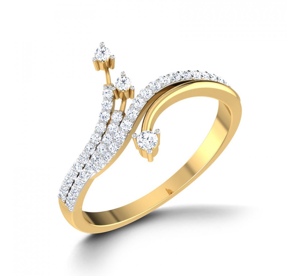 Triplet Asya Diamond Ring