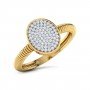 Radiant Texture Diamond Ring