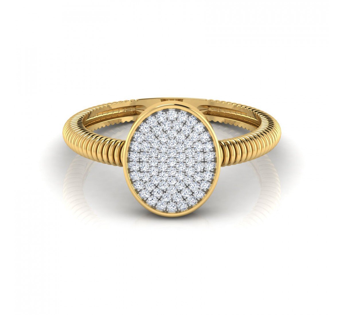 Radiant Texture Diamond Ring