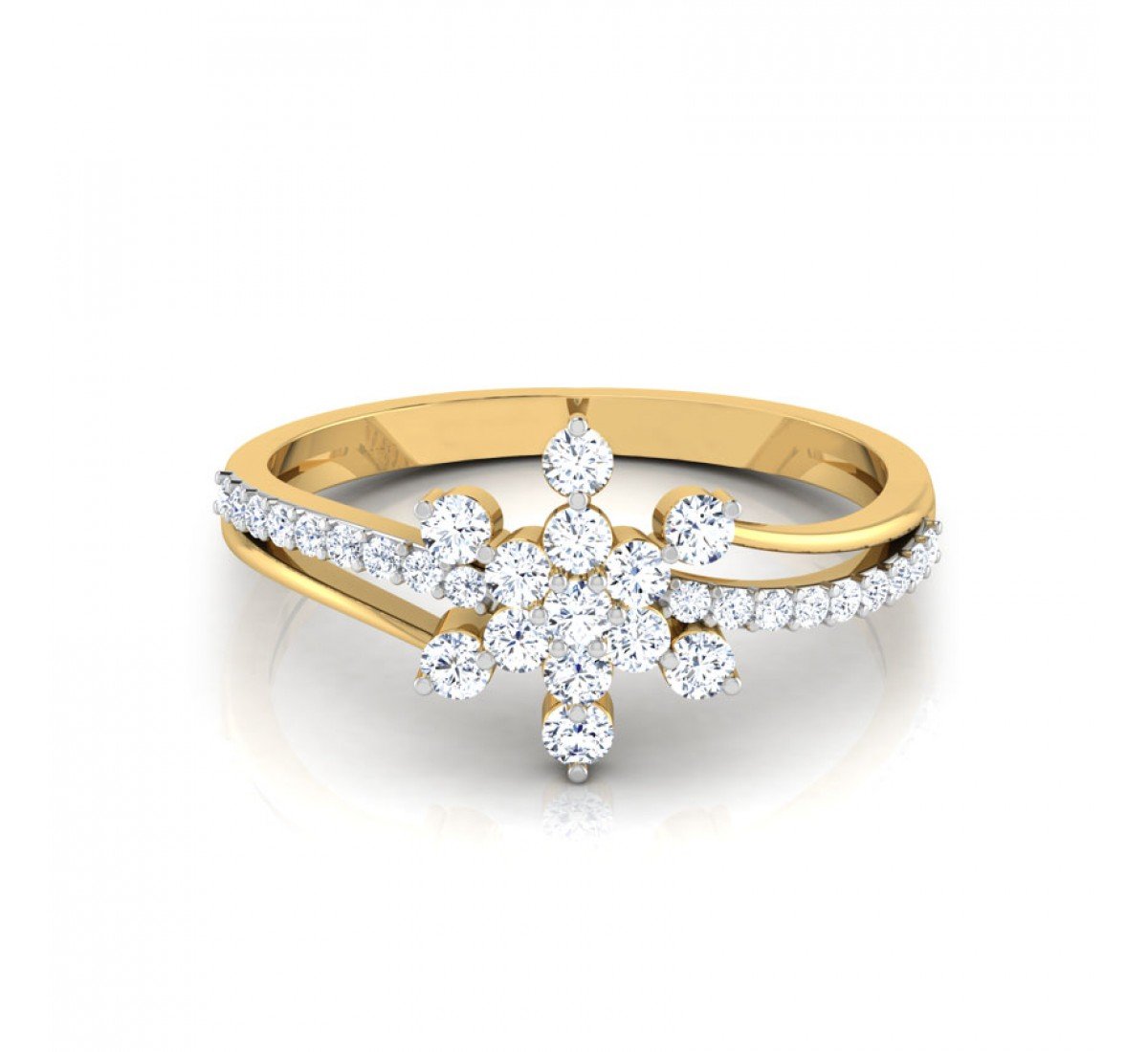 Opulent Shimmer Diamond Ring