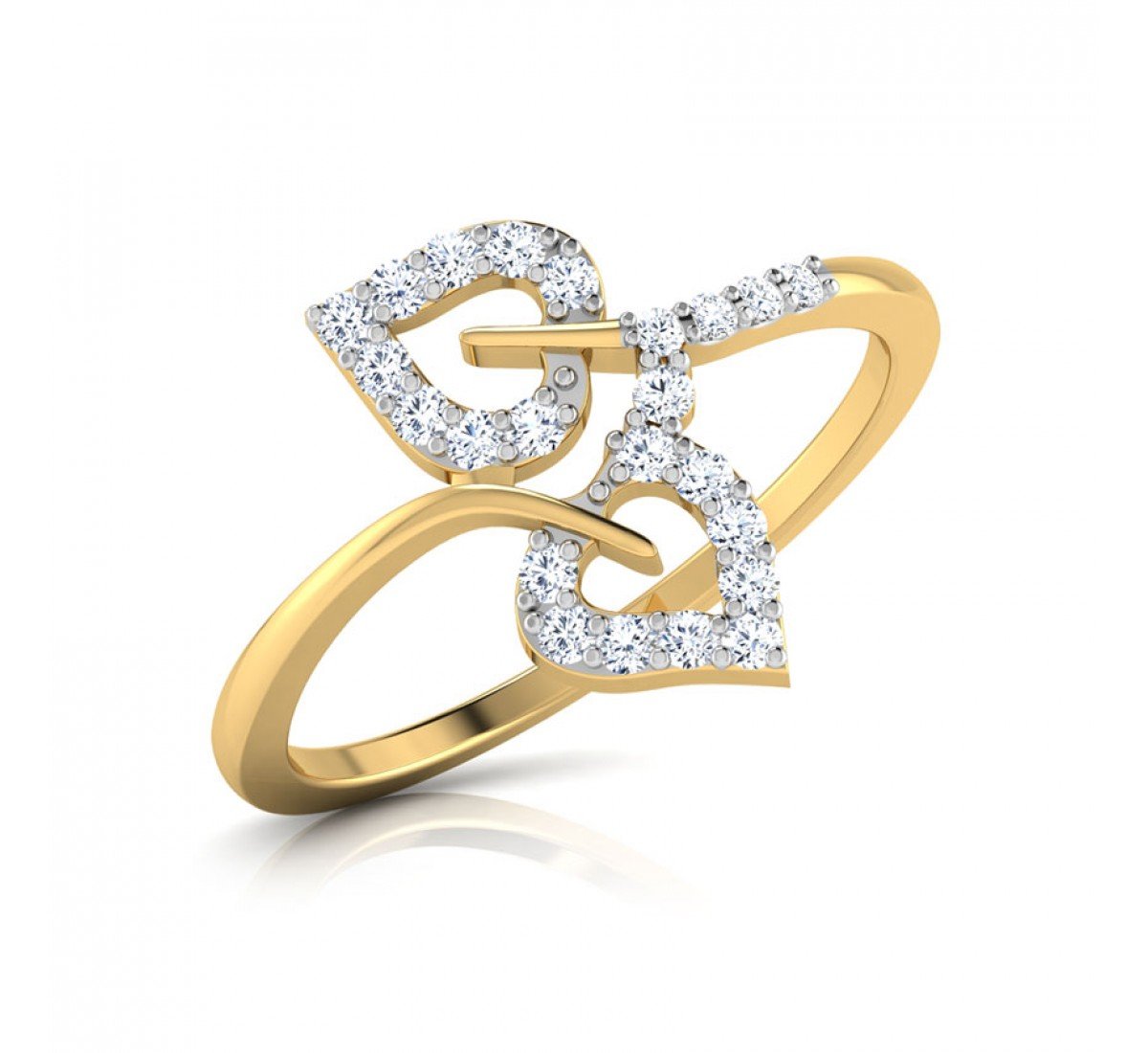 Jubilant Wave Diamond Ring