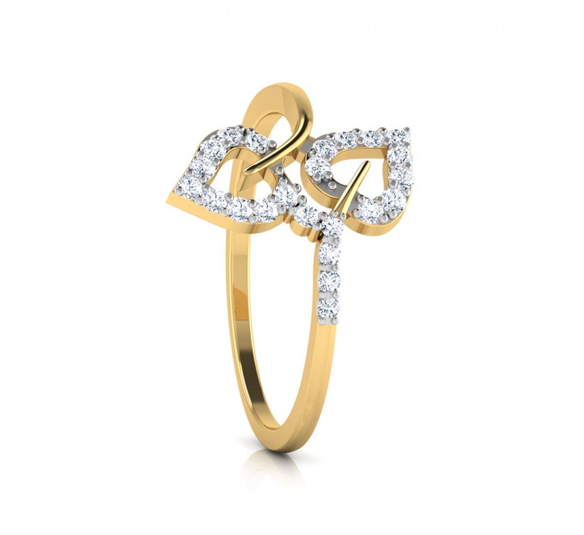 Jubilant Wave Diamond Ring