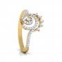 Enigmatic Spiral Diamond Ring