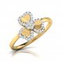 Triad Blossom Elegance Diamond Ring