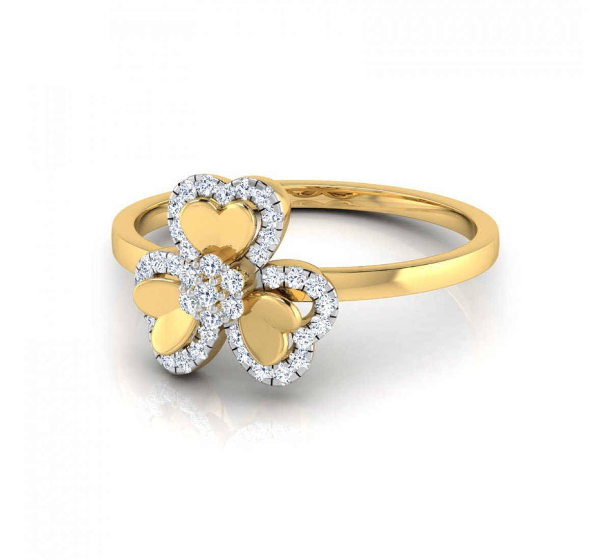 Triad Blossom Elegance Diamond Ring