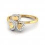 Triad Blossom Elegance Diamond Ring