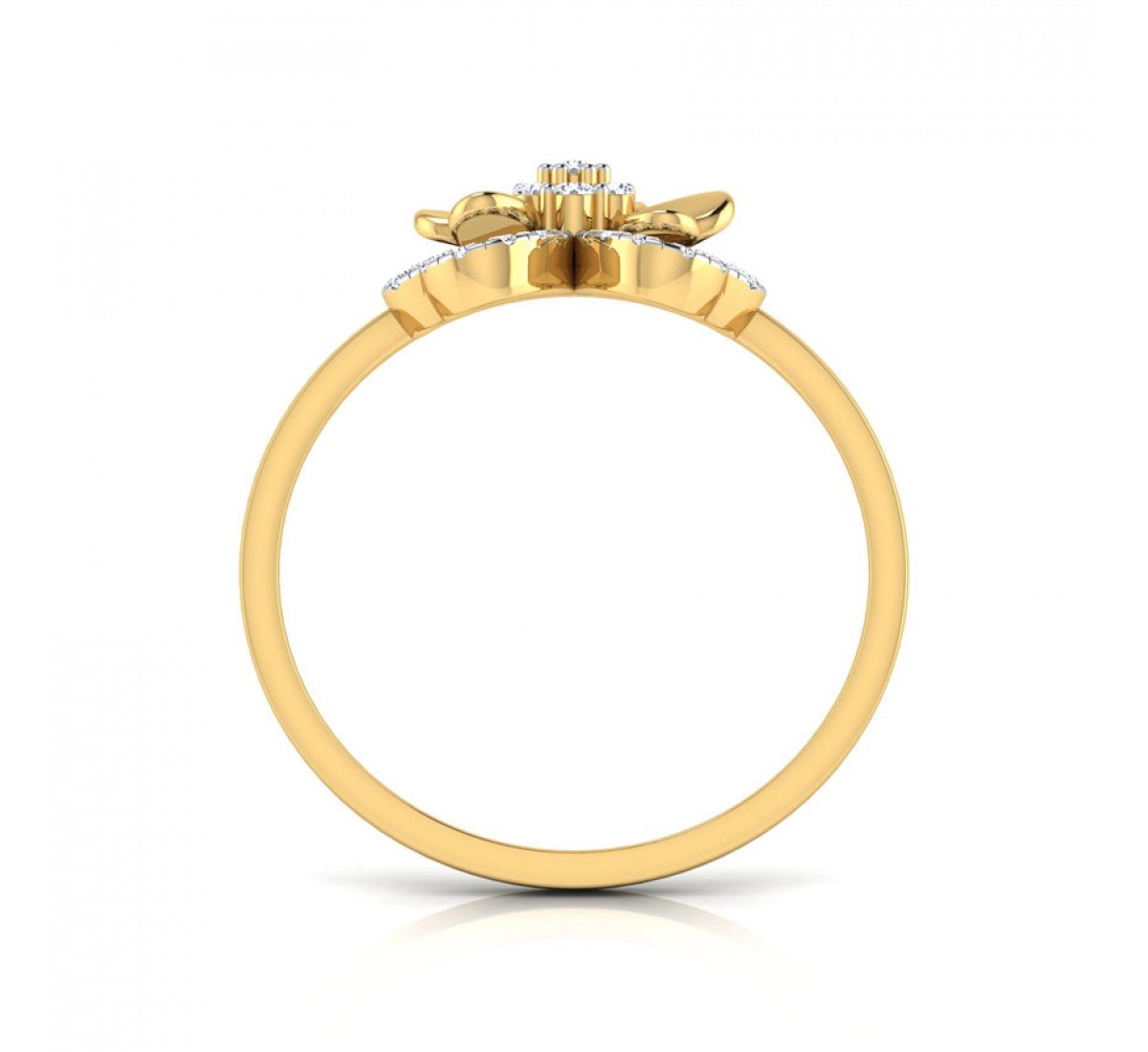 Triad Blossom Elegance Diamond Ring