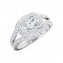 Graca Arching Solitaire Diamond Ring