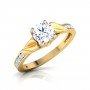 Sleek Avria Solitaire Diamond Ring