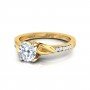 Sleek Avria Solitaire Diamond Ring