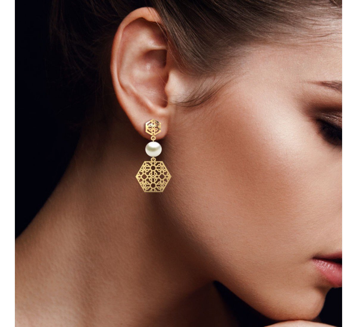 Vortexia Twain Gold Earrings