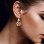 Vortexia Twain Gold Earrings