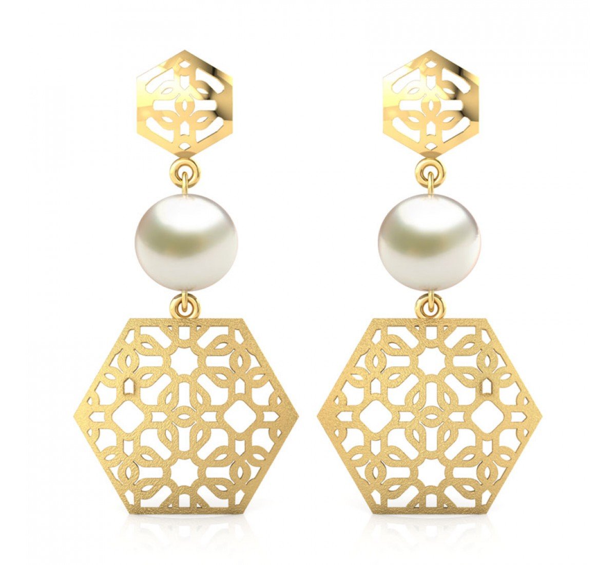 Vortexia Twain Gold Earrings