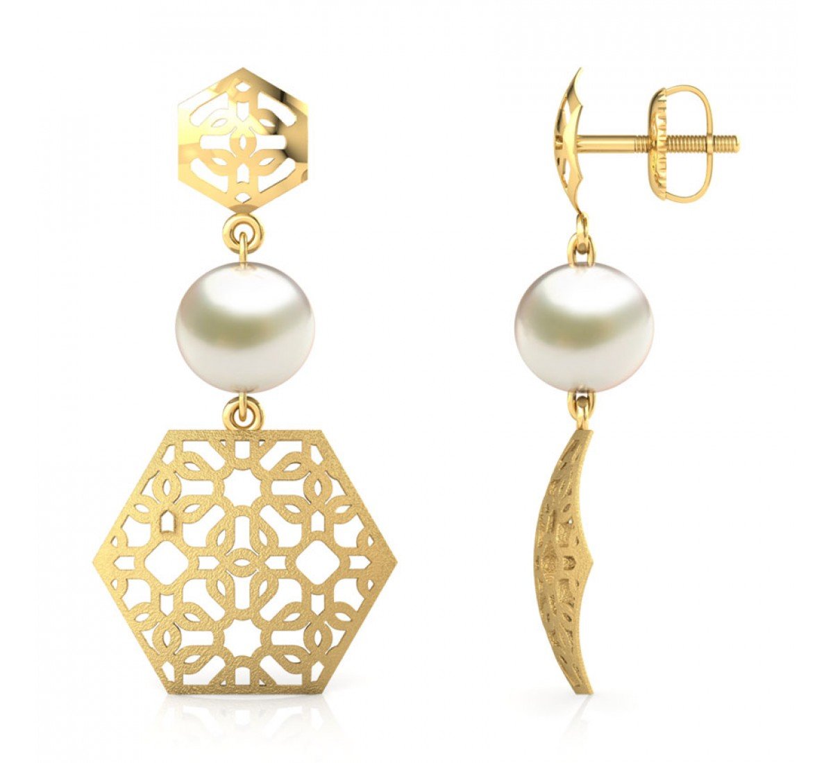 Vortexia Twain Gold Earrings