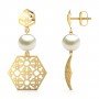 Vortexia Twain Gold Earrings