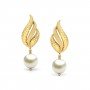 Resonance Wave Gold Earrings