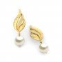 Resonance Wave Gold Earrings