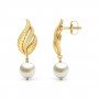 Resonance Wave Gold Earrings