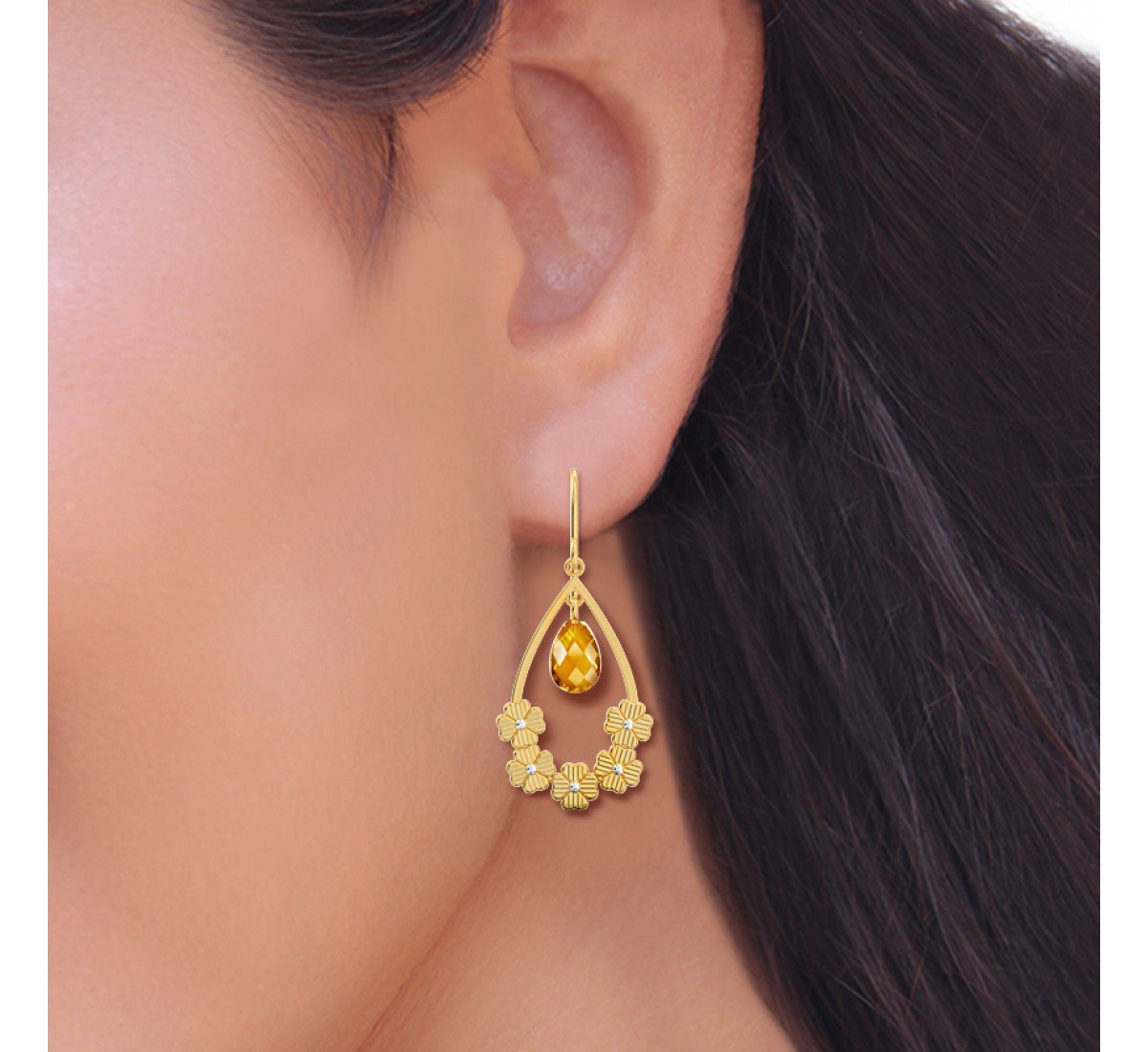 Zenara Bevan Gold Earrings