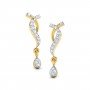 Elysia Peach Diamond Earrings