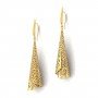 Lupine Ruffle Gold Earrings