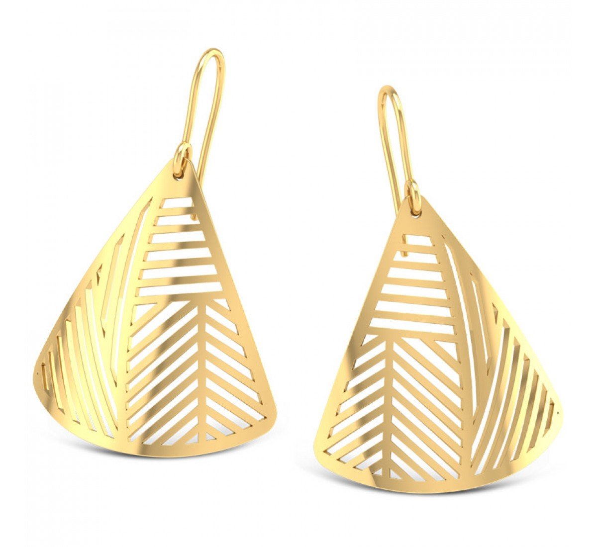 Prism Arrowhead Gold Earrings