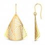 Prism Arrowhead Gold Earrings