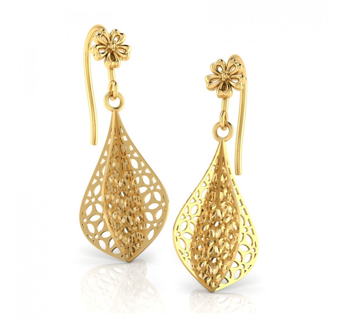 Glory Bejewelled Gold Earrings