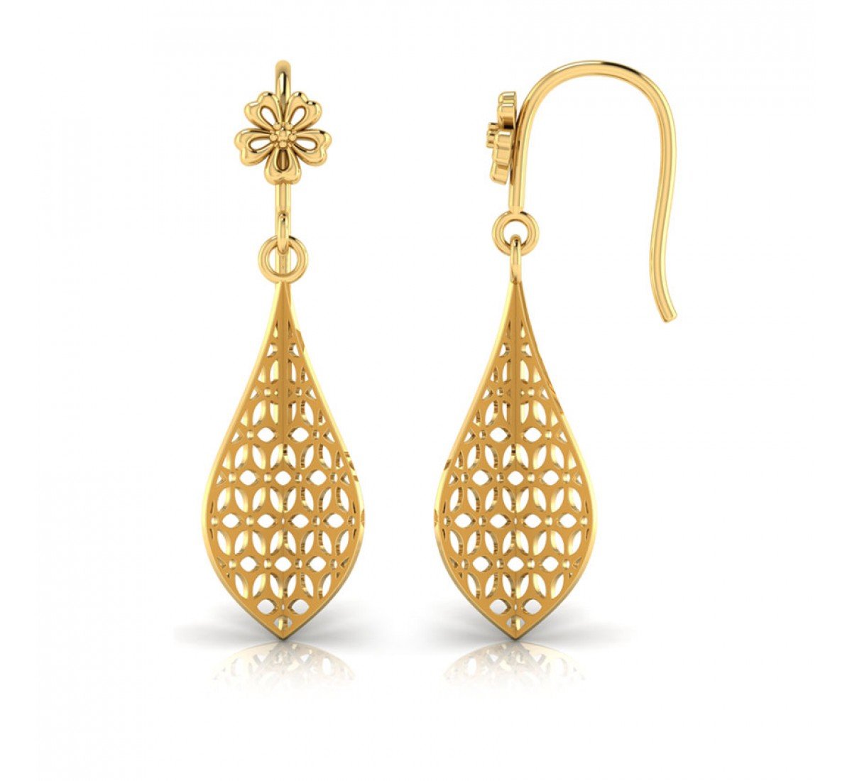 Glory Bejewelled Gold Earrings