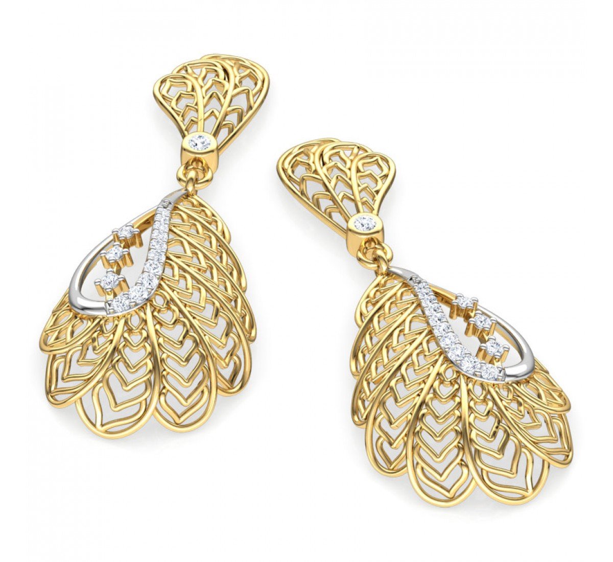 Covet Spiral Diamond Earrings