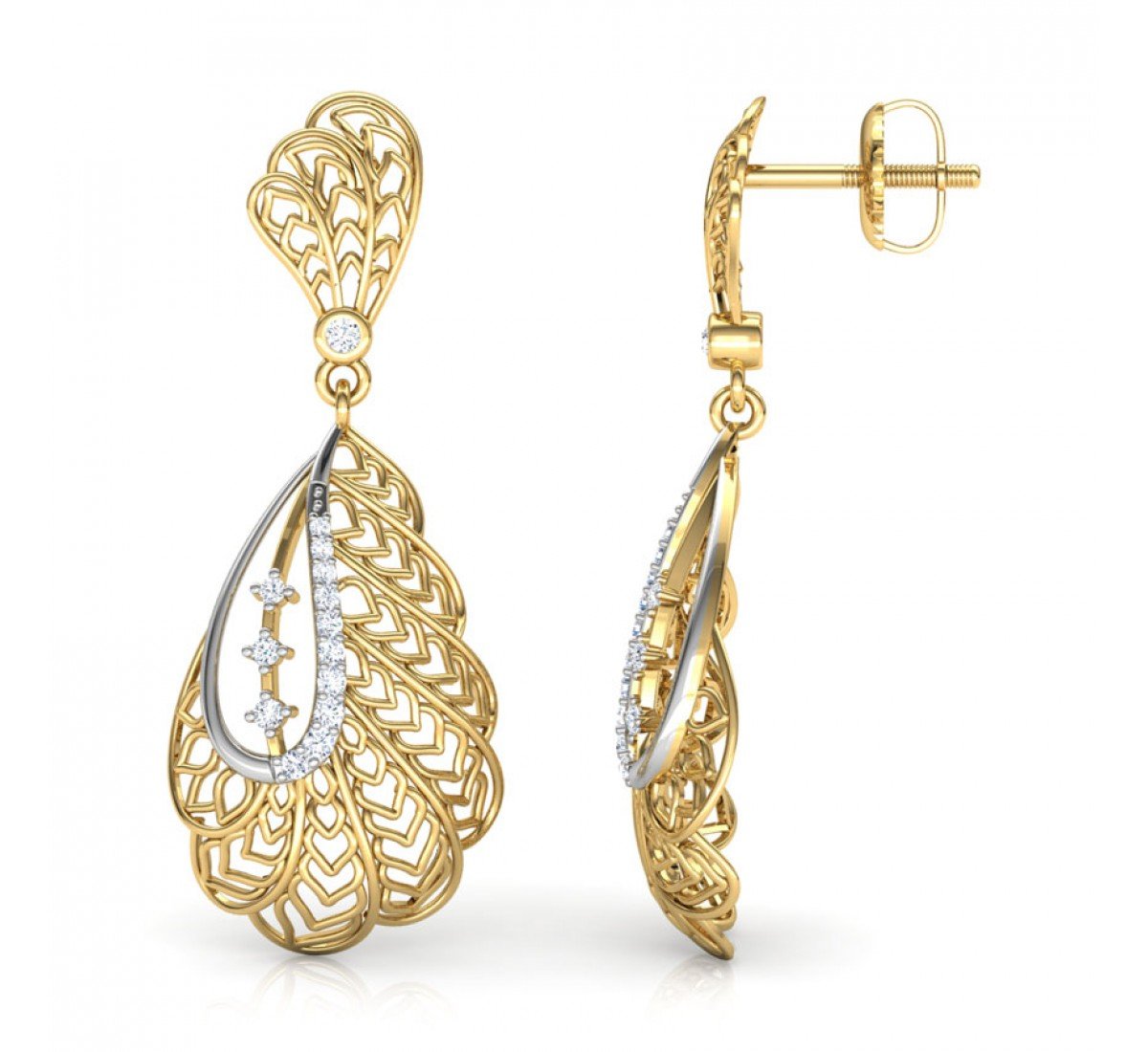 Covet Spiral Diamond Earrings