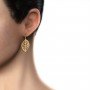 Mosaic Gaurika Gold Earrings